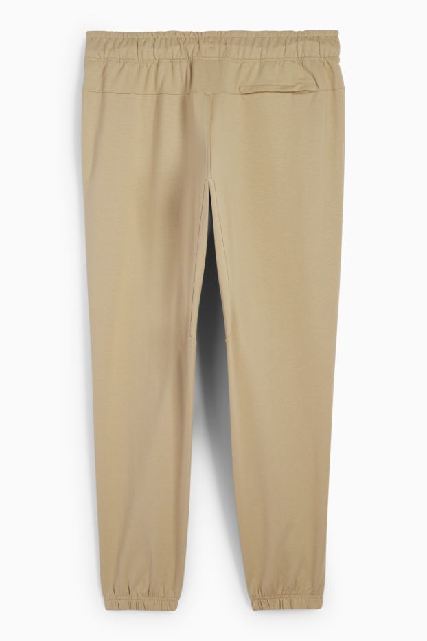Heren - Functionele joggingbroek - beige