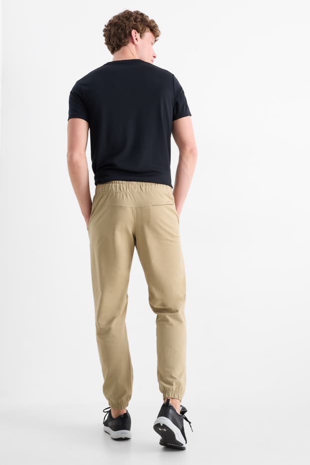 Heren - Functionele joggingbroek - beige