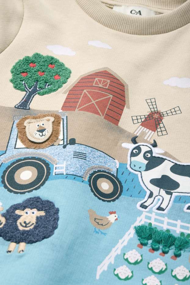 Bambini - Fattoria - felpa - beige chiaro