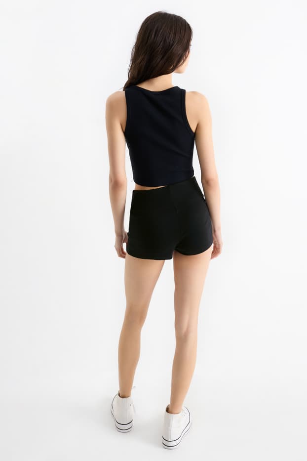 Femei - Pantaloni scurți de trening - negru