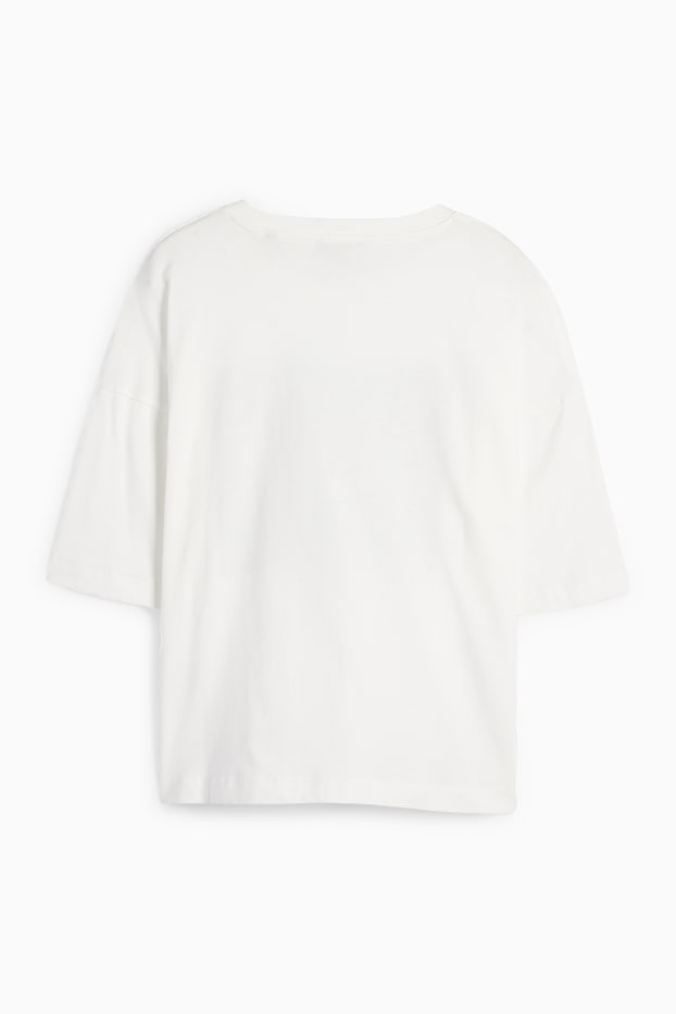 Dames - T-shirt - relaxed fit - Rachel Ruysch - wit