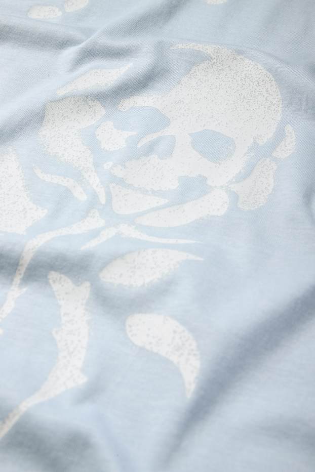 Heren - T-shirt - relaxed fit - Guns N' Roses - lichtblauw