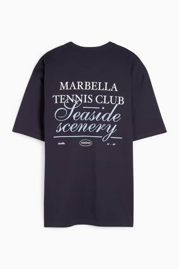 Herren - T-Shirt - Relaxed Fit - dunkelblau