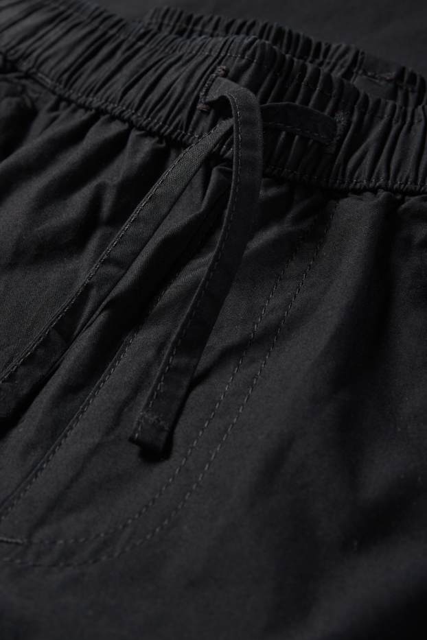 Kinder Mädchen - Cargohose - schwarz