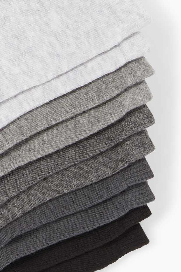 Niños: niños - Pack de 10 - calcetines - negro