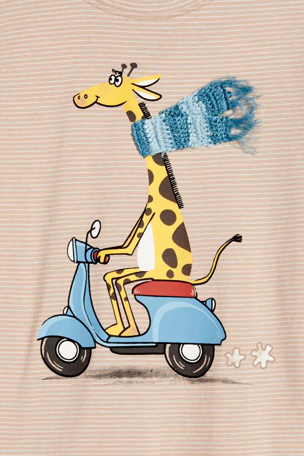 Children Boys - Multipack of 3 - animals and town - short sleeve T-shirt - light blue