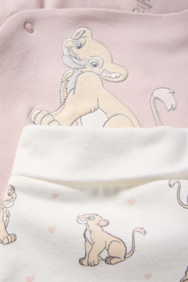 Bebés niñas - El Rey León - conjunto para recién nacido - 2 prendas - rosa