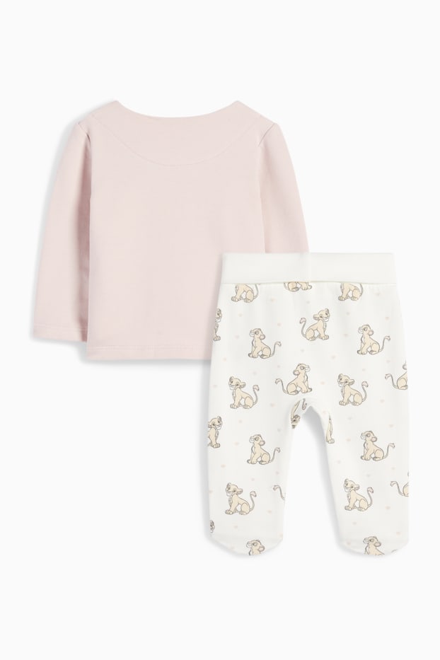 Bebés niñas - El Rey León - conjunto para recién nacido - 2 prendas - rosa