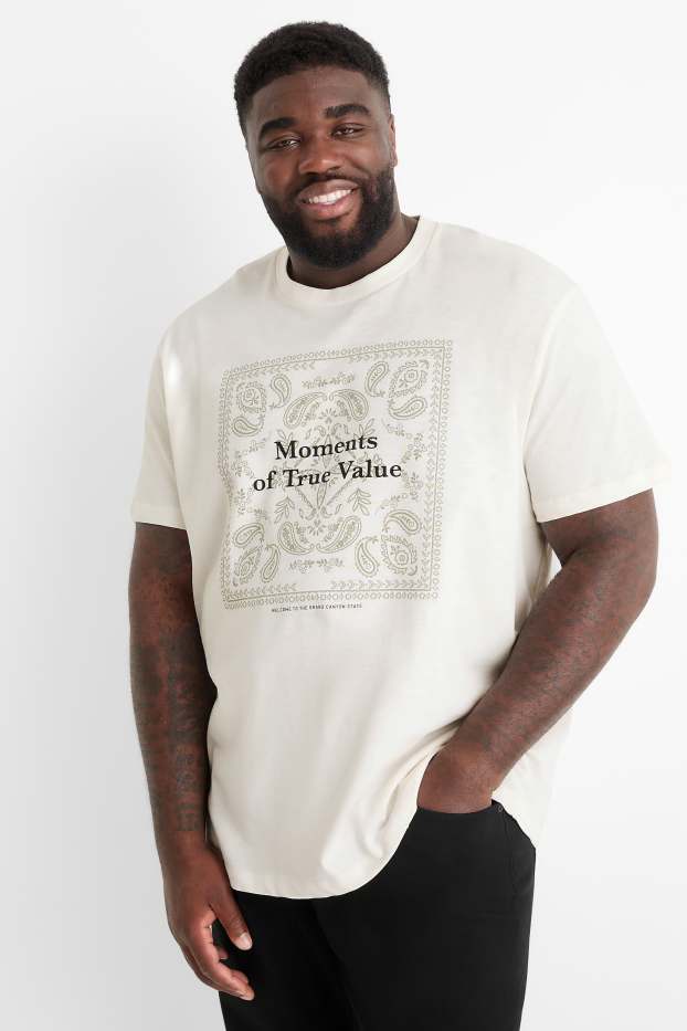 Uomo - T-shirt - relaxed fit - bianco