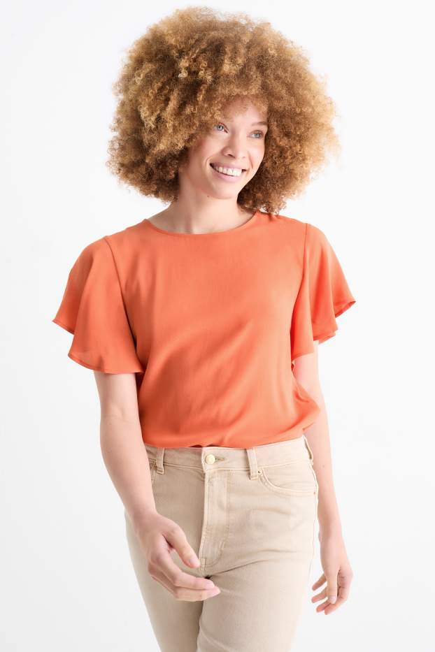 Damen - Bluse - orange
