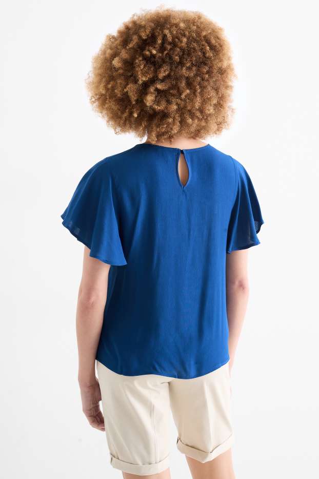 Women - Blouse - dark blue