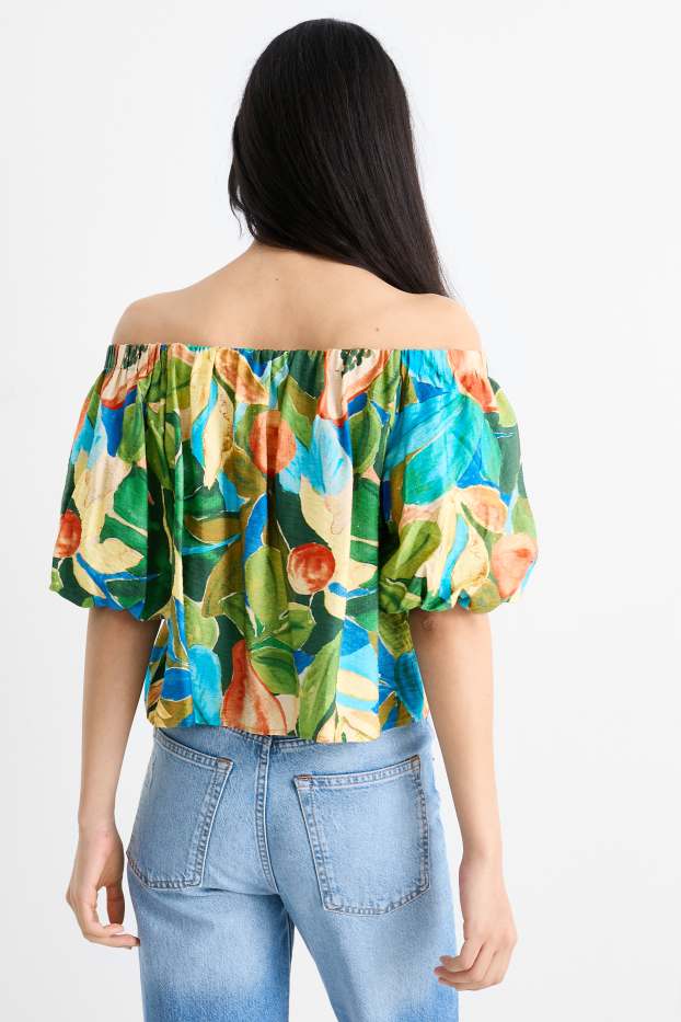Damen - Bluse - gemustert - bunt