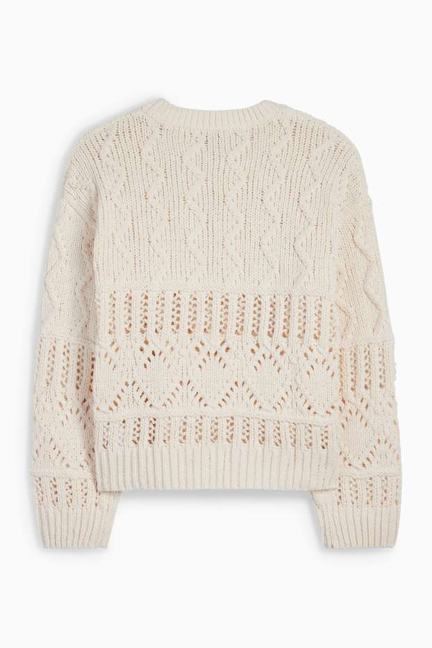 Kinder Mädchen - Pullover - beige