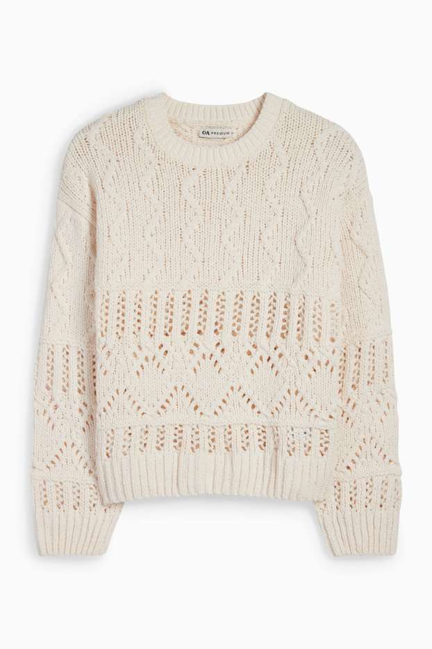 Kinder Mädchen - Pullover - beige