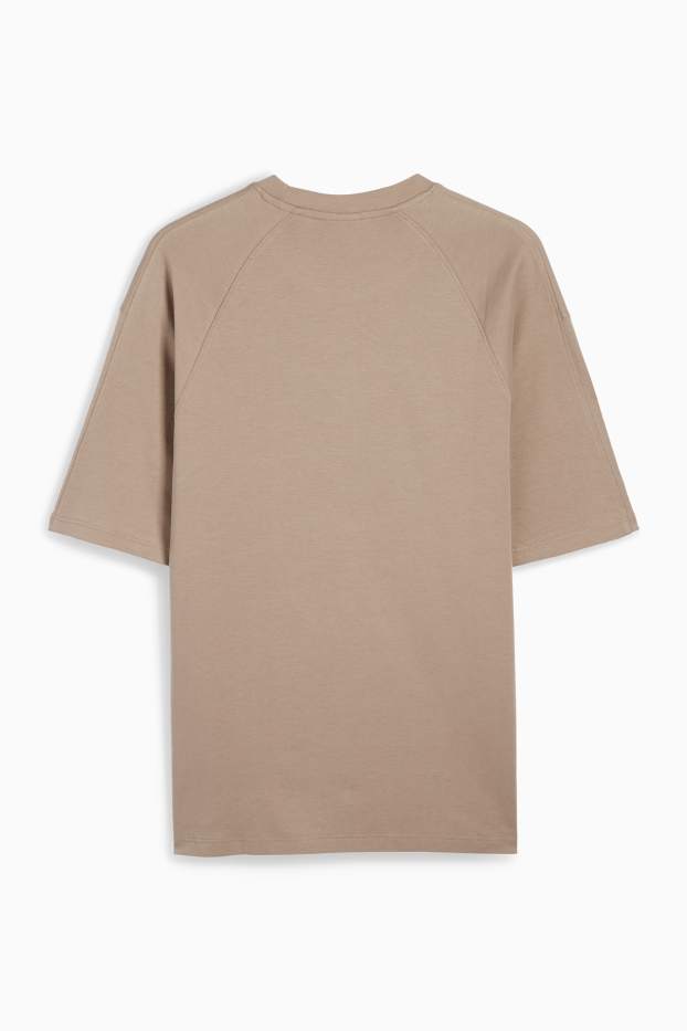 Men - T-shirt - relaxed fit - beige