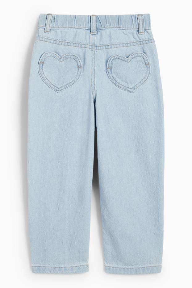 Děti - dívky - Lilo & Stitch - relaxed jeans - světle modrá
