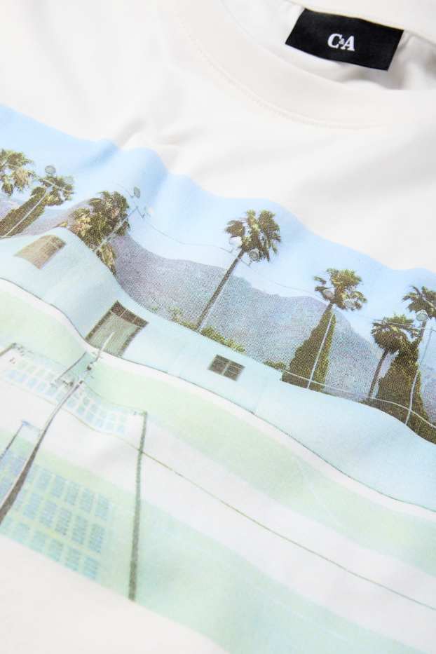 Hommes - T-shirt - regular fit - blanc