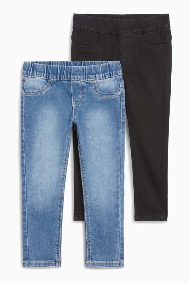 Kinder Mädchen - Multipack 2er - Jegging Jeans - jeansblau