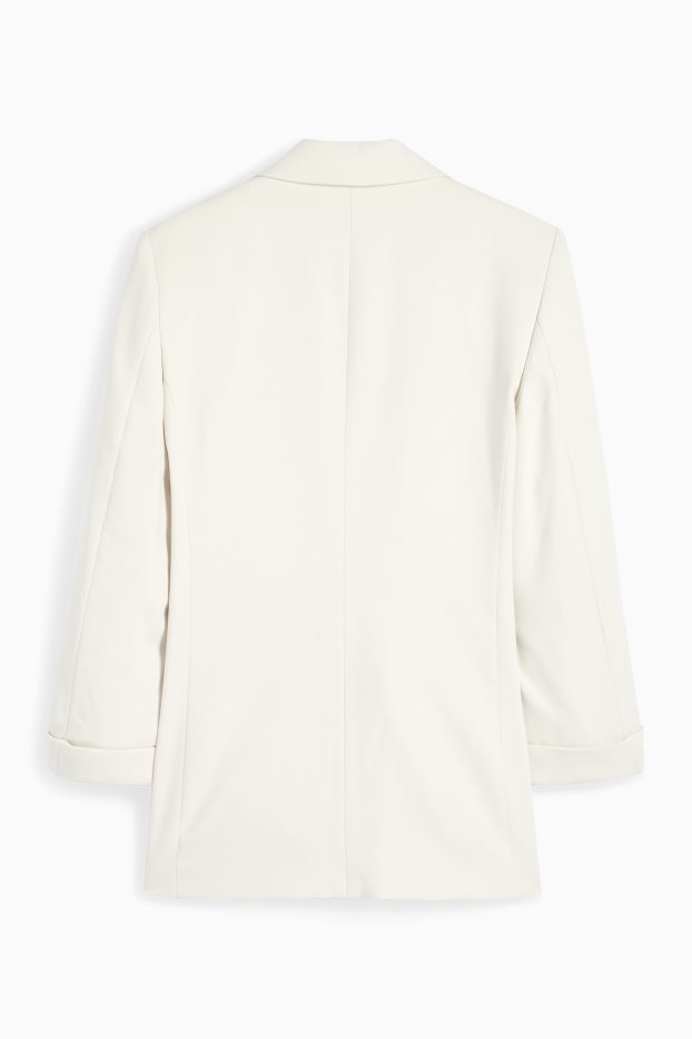 Mujer - Americana larga - regular fit - blanco roto