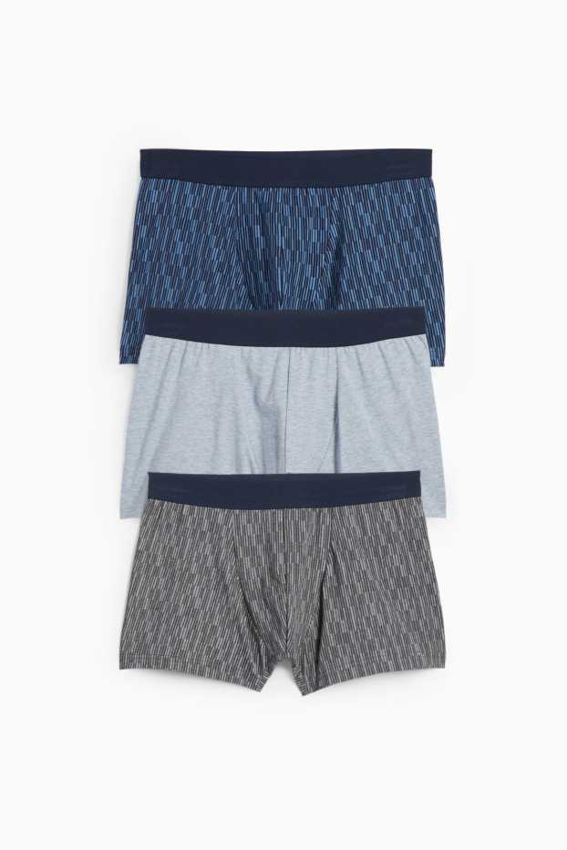 Herren - Multipack 3er - Trunks - dunkelblau