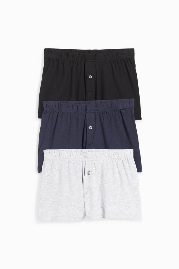 Children Boys - Multipack of 3 - boxer shorts - jersey - dark blue