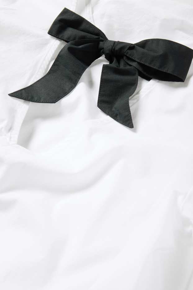 Femmes - Chemisier court - blanc