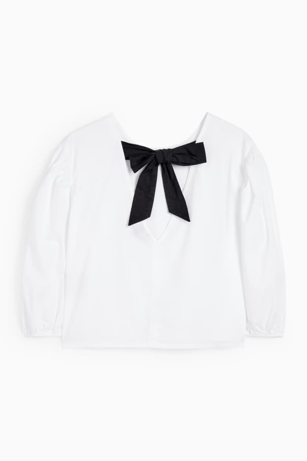 Femmes - Chemisier court - blanc