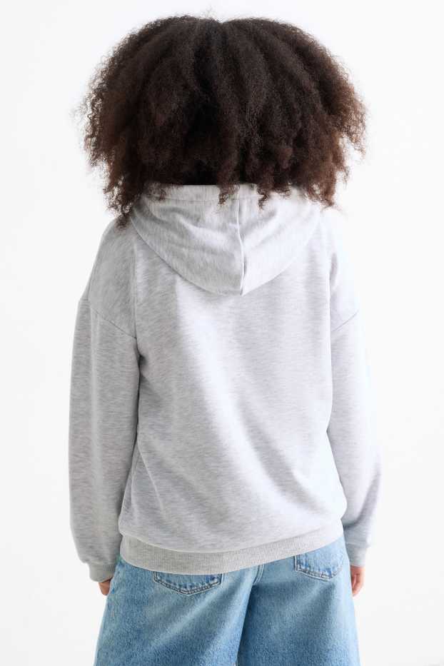 Children Girls - Lilo & Stitch - hoodie - light gray-melange