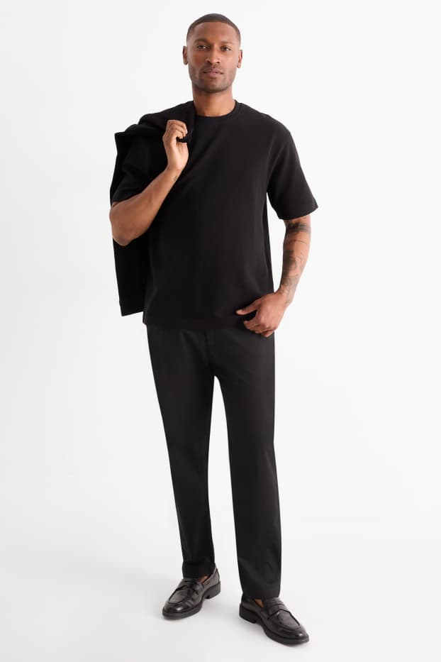 Herren - Chino - Tapered Fit - schwarz