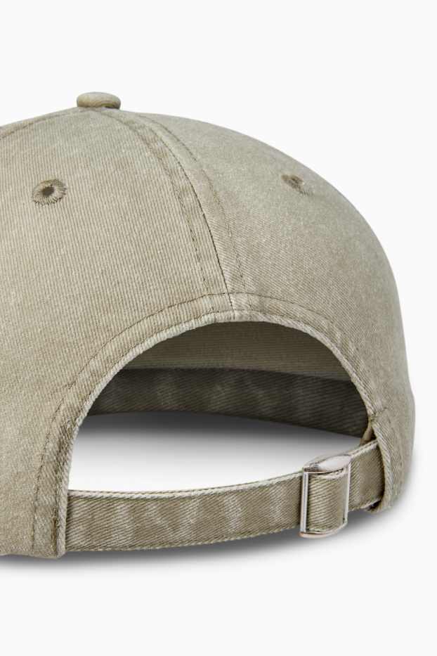 Bărbați - Șapcă din denim - verde deschis