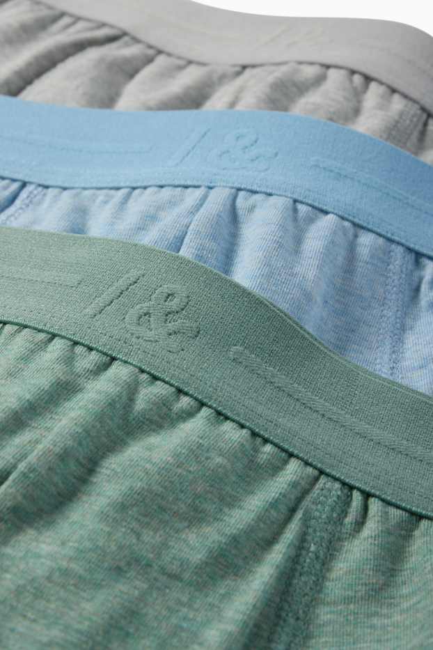 Uomo - Confezione da 3 - boxer aderenti - blu