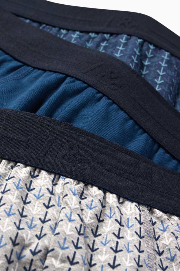 Herren - Multipack 3er - Trunks - dunkelblau