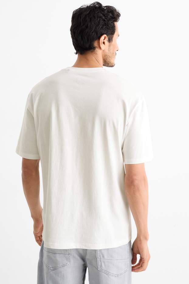 Pánské - Tričko - relaxed fit - Bob Marley - bílá