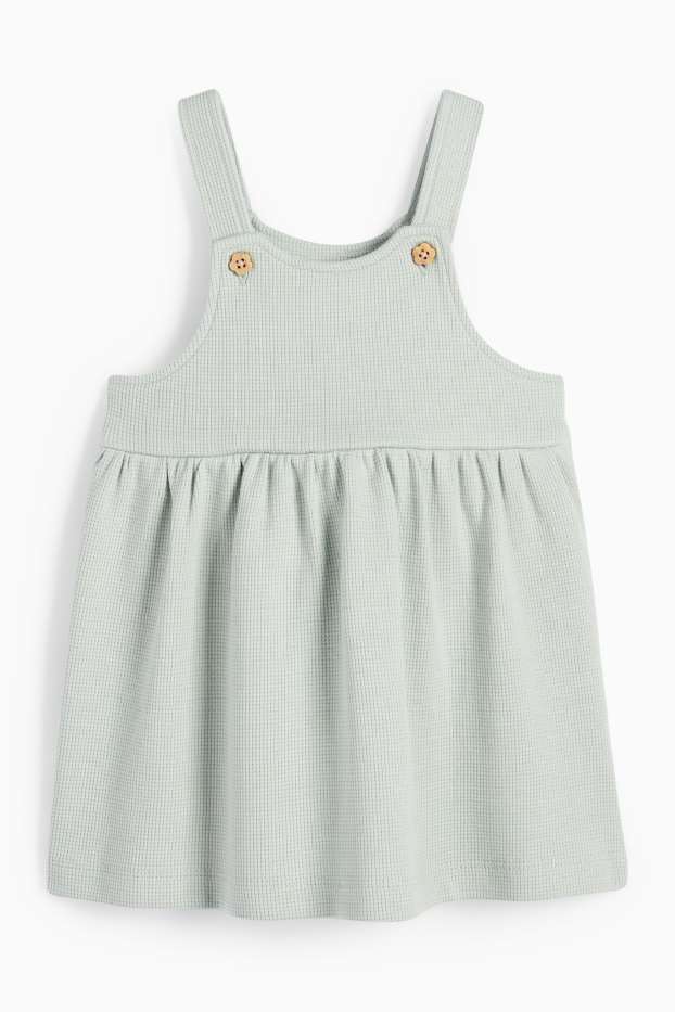 Baby Mädchen - Blümchen - Baby-Outfit - 2 teilig - mintgrün