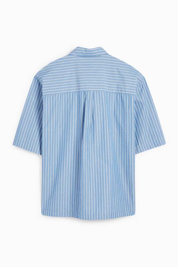 Herren - Hemd - Relaxed Fit - Kent - gestreift - blau
