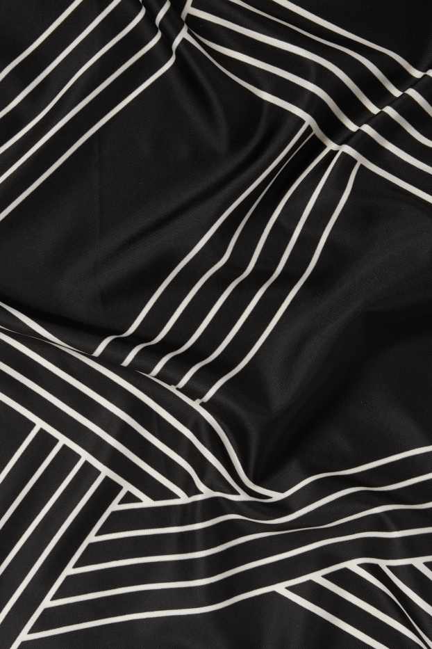 Women - Neckerchief - striped - black