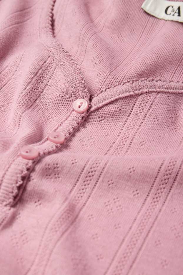 Damen - Shorty-Pyjama - dunkelrosa
