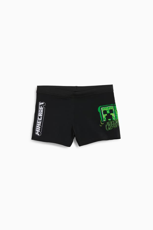 Enfants garçons - Minecraft - maillot de bain - LYCRA® XTRA LIFE™ - noir