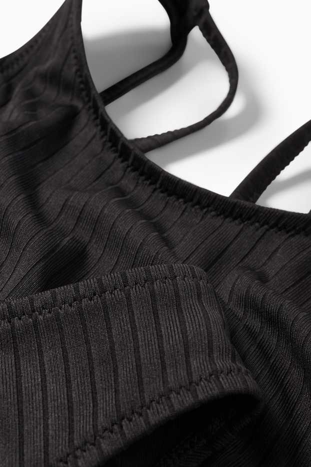 Enfants filles - Bikini - LYCRA® XTRA LIFE™ - à motif - 2 pièces - noir