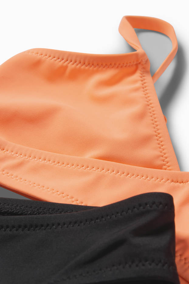 Kinder Mädchen - Bikini - LYCRA® XTRA LIFE™ - 2 teilig - hellorange