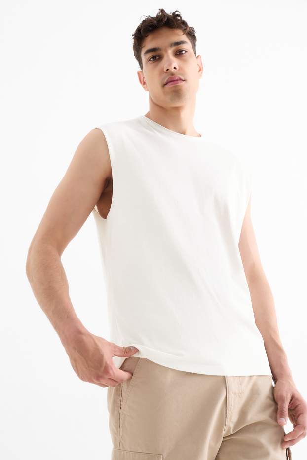 Home - Samarreta sense mànigues - blanc