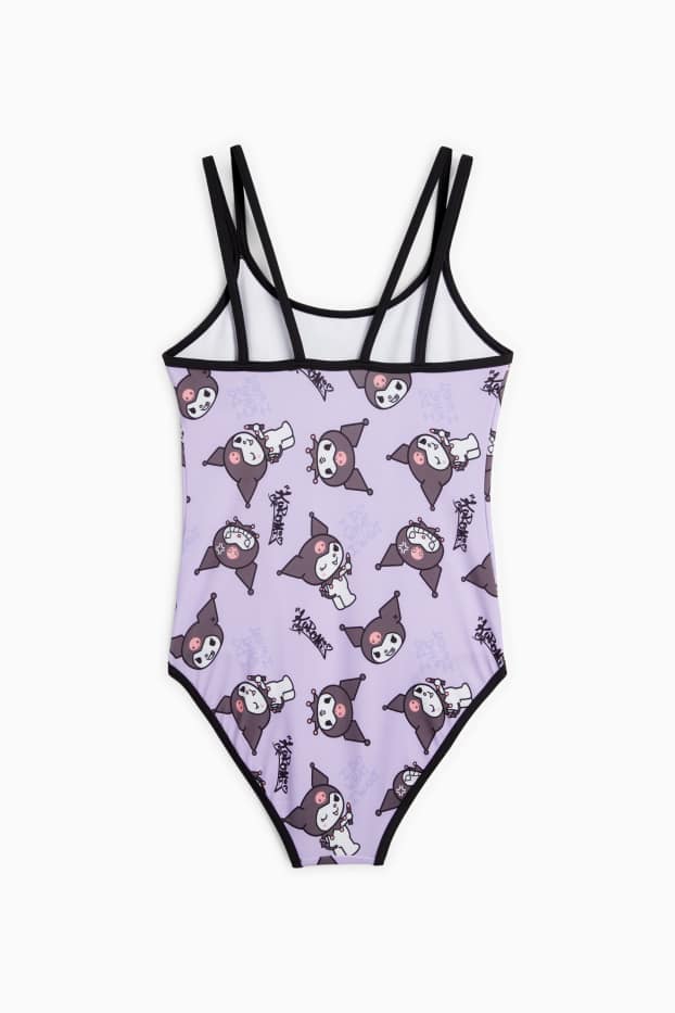 Kinderen: meisjes - Kuromi - badpak - LYCRA® XTRA LIFE™ - lichtpaars
