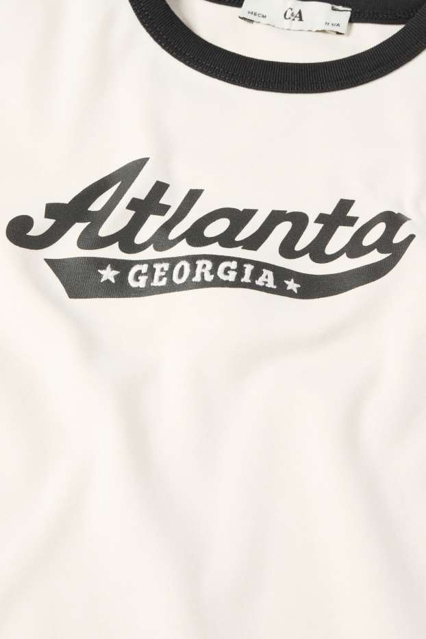 Kinderen: meisjes - Atlanta - T-shirt - crème wit