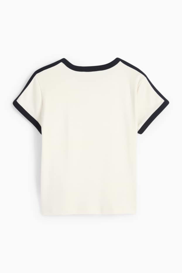 Kinderen: meisjes - Atlanta - T-shirt - crème wit