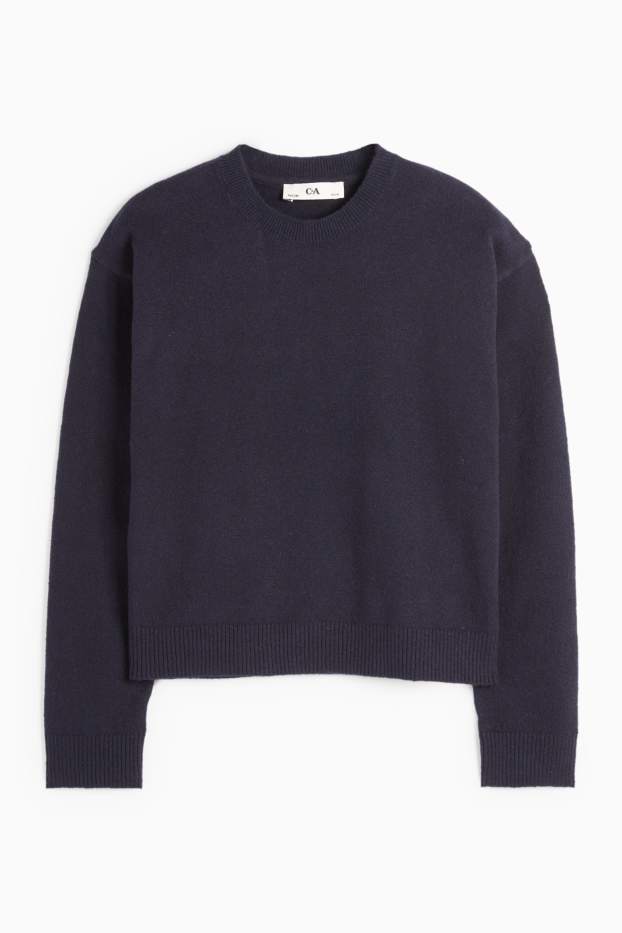 Kinder Mädchen - Pullover - dunkelblau