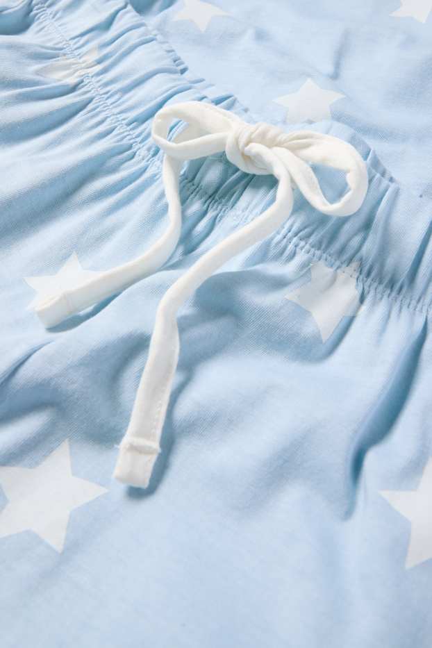 Femmes - Pyjama - à motif - bleu clair