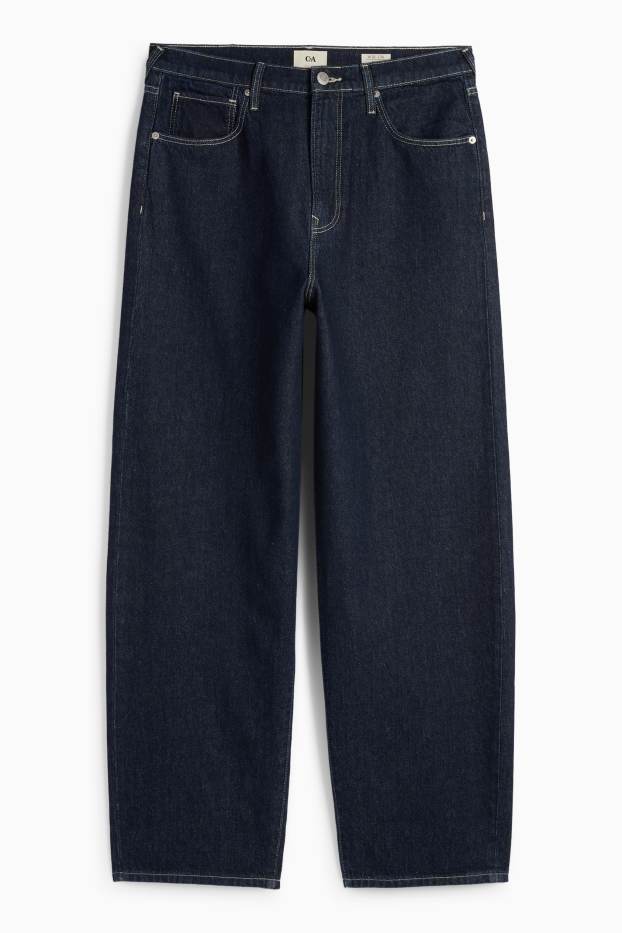 Heren - Baggy jeans - jeansdonkerblauw