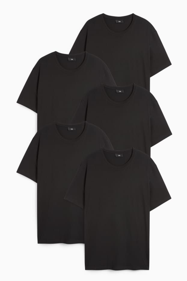 Uomo - T-shirt - regular fit - nero