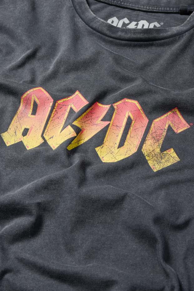 Hommes - T-shirt - relaxed fit- AC/DC - gris foncé