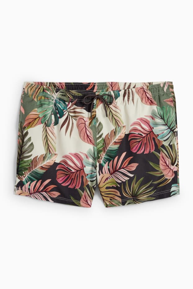 Hommes - Short de bain - à motif - coloré